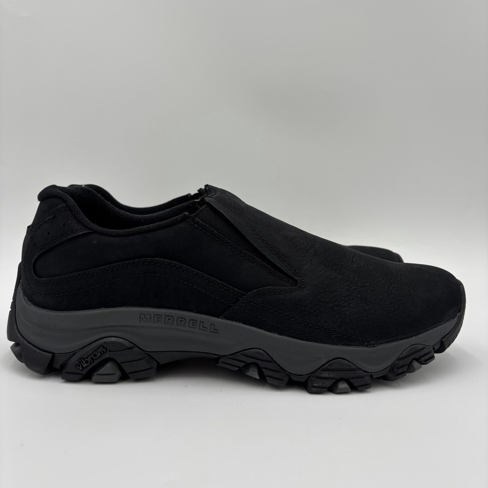 Merrell Moab Adventure Moc Black Men's Slip On Shoes J91833W Size 12
